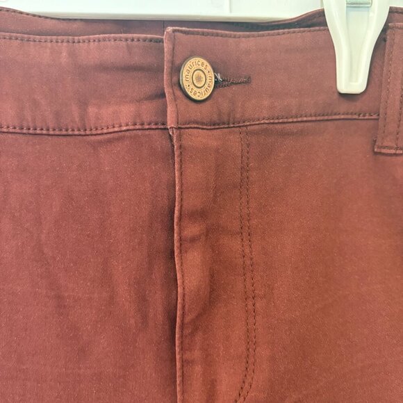 Maurices denim flex jeggings mid rise Size 22W Brown NWT - Picture 3 of 8